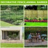 No Dig Decorative Fence for Outdoor ,Yard, Patio,Animal Barrier Rustproof Metal Wire Panel,Temporary Dog Fence - 4 of 4
