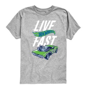 Boys' - Hot Wheels - Hot Wheels Live Fast Short Sleeve Graphic T-Shirt - 1 of 4