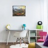 Stupell Industries Construction Trucks Skyline Floating Frame Canvas Art - 3 of 4