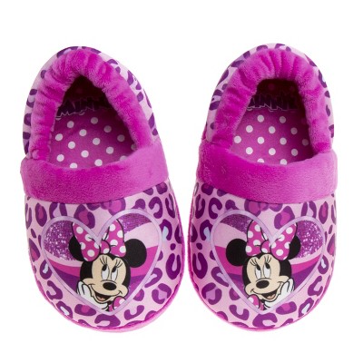Disney Minnie Mouse Girls Dual Sizes Slippers