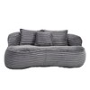 NicBex Corduroy Fabric Bean Bag Chair with Foam and High Back,Oversized Lazy Sofa Chair for Adults and Kids,Modern Lounge Chair for Living Room - 2 of 4