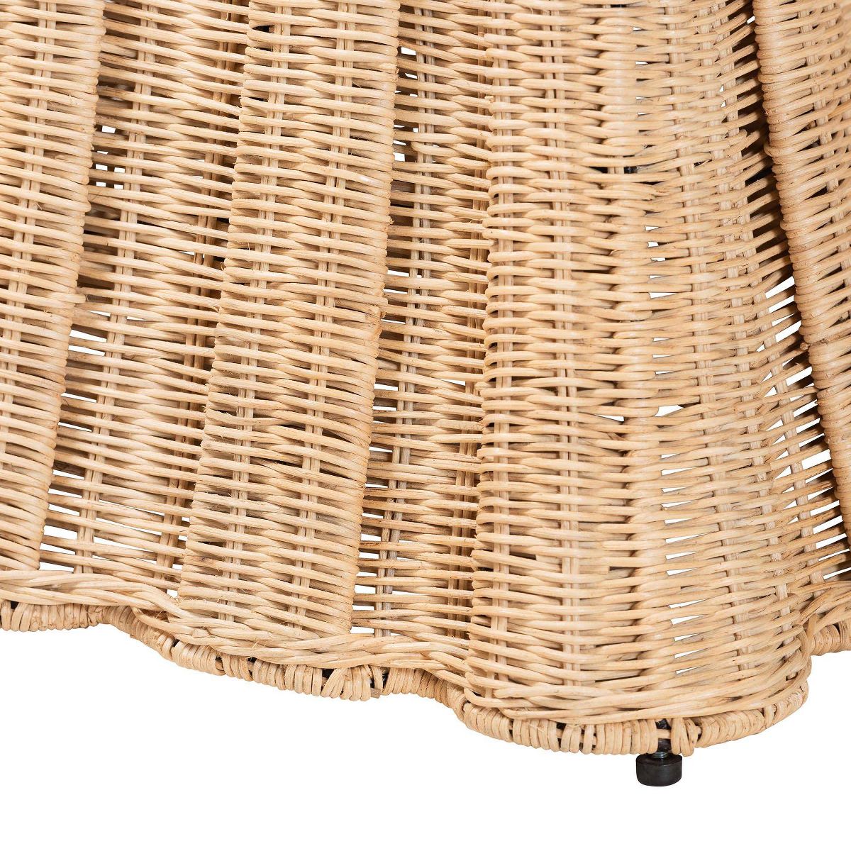 bali & pari Rotem Natural Rattan Small Ottoman with Cushion Natural Brown - thumbnail 7