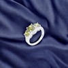 Slickblue 6.75 Carat Garnet Red or Olive Green Cocktail Ring for Women, Classic Style, Rhodium Finish, Sizes 5-10 - 2 of 4