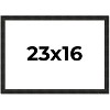 PosterPalooza | 23x16 Thin Barnwood Picture Frame, UV Acrylic, 2 Finishes - Grey and Black - 2 of 4