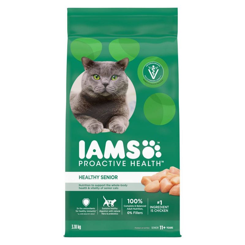 IAMS Proactive Health with Chicken Senior Premium Dry Cat Food, 1 of 6