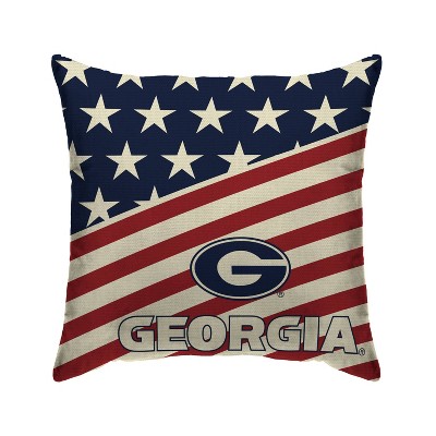 NCAA Georgia Bulldogs Americana Decorative Throw Pillow