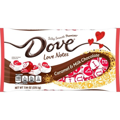 Dove Valentine's Caramel & Milk Chocolate Love Notes - 7.94oz