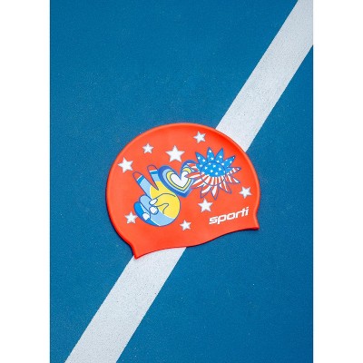 Sporti x Alex & Gretchen Walsh Peace Love & Swimming Silicone Swim Cap