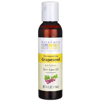 Aura Cacia Natural Skin Care Oil - Harmonizing Grapeseed - 4 Fluid ...