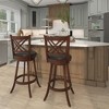 Tangkula 360° Swivel Barstools Set of 4 29" Bar Height Bar Chairs with Back & Footrest - 4 of 4