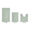 Lux Premium 100% Cotton  Ultra-Soft Tufted Solid Reversible 3 Piece Bath Rug Set, Water-Absorbent, Durable, Machine Washable Bathroom Rug - 2 of 4