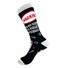 Crazy Dog T-Shirts Do Not Touch My Tools Or My Daughter Funny Novelty Socks Gag Gift for Dad Crazy (Black) - Mens (7-12) - 2 of 4