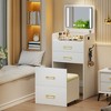 Fredees 3-in-1 Vanity Desk with Flip Top Mirror and Lights. - 4 of 4