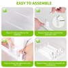 LunaLulinlk Drink Organizer for Fridge 3 Pack-White Automatic Pusher Glide,12oz 16oz 20oz-Soda Dispenser for Fridge-Holds up to 15 Cans - 2 of 4
