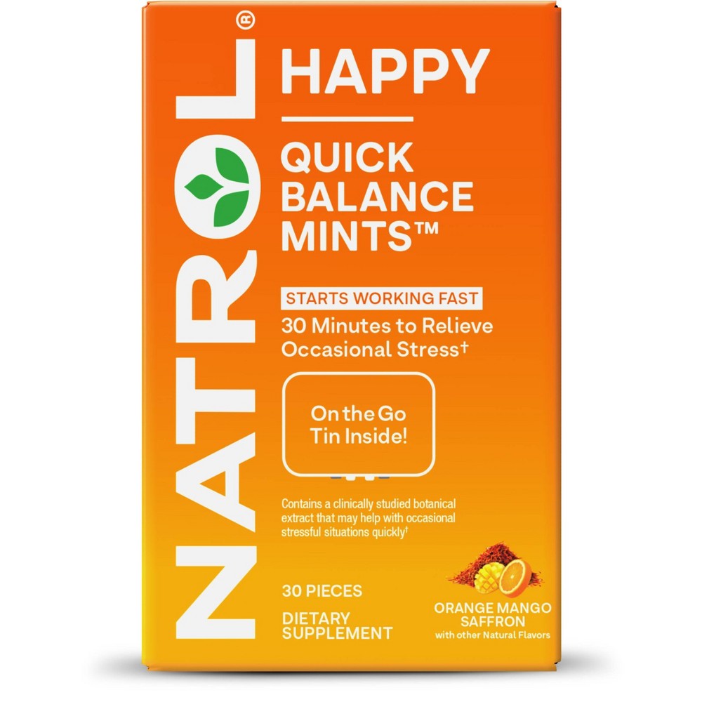 Photos - Vitamins & Minerals Natrol Quick Balance Mints - Happy - 30ct 