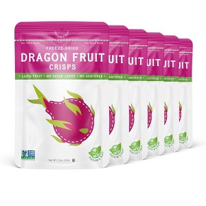 Nature's Turn Freeze-Dried Fruit Snacks - Dragon Fruit Crisps -  No Sugar Added, Non GMO, Gluten Free, Nothing Artificial - 34g (1.20oz) - 6 Pack - 1 of 4