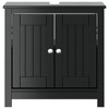 CLIHOME Wooden Bathroom Sink Storage Cabinet with 2 Doors, Traditional Sink Cabinet Bathroom Space Saver Organizer - 2 of 4