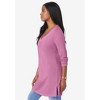Roaman's Women's Plus Size Long Sleeve V Neck Ultimate Tunic - 4 of 4