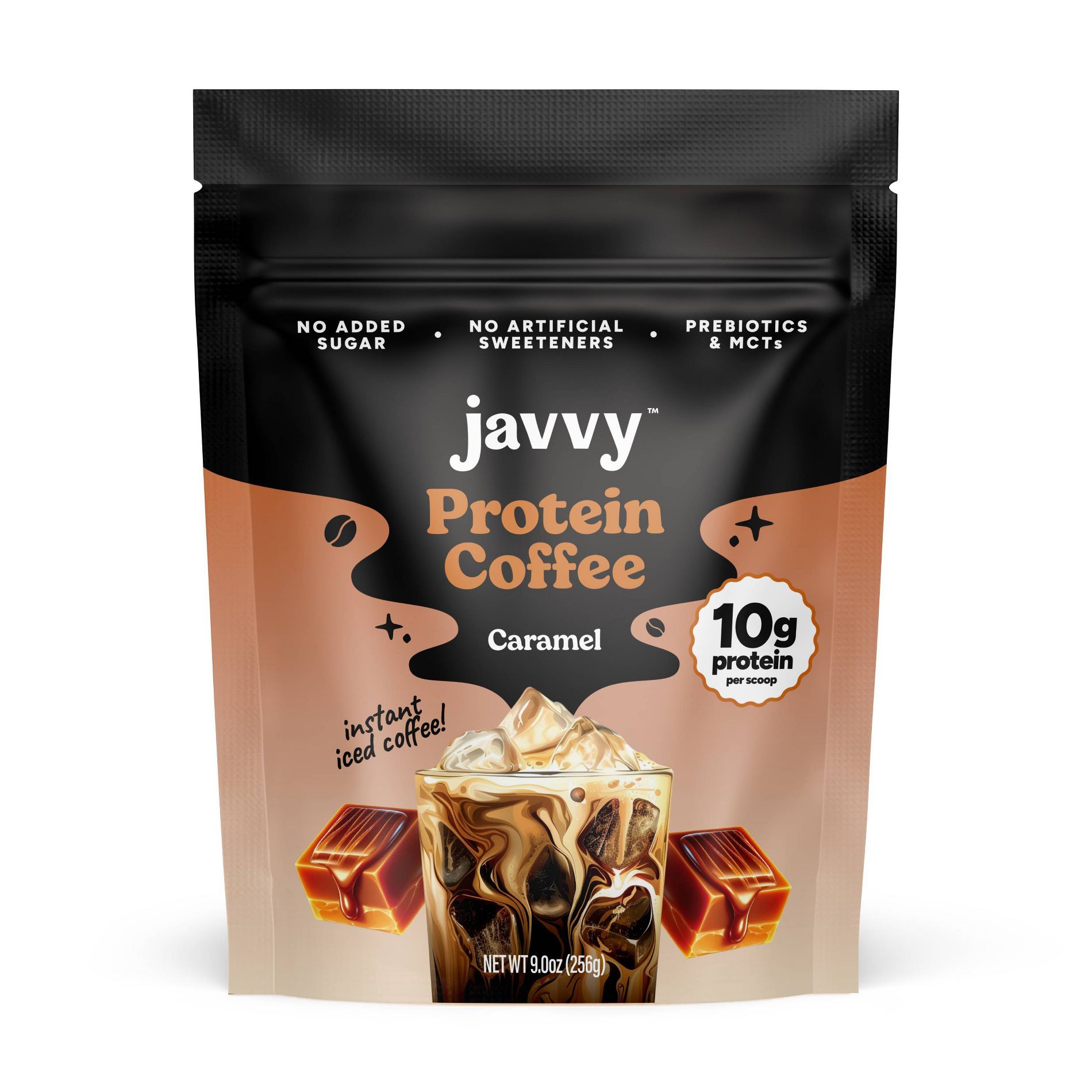 Javvy Caramel Protein Instant Coffee - 9oz
