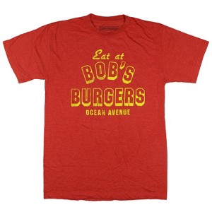 Seven Times Six Bob's Burgers T-Shirt Men's Eat At Bob's Ocean Avenue Graphic Print Tee - 1 of 4