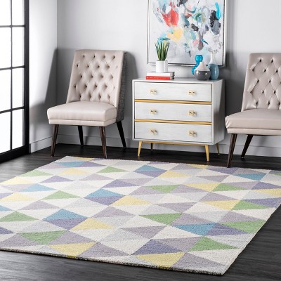 Nuloom Bianca Triangles Area Rug, 3' x 5', Green