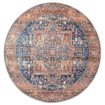 Nuloom Harriet Vintage Medallion Fringe Indoor Area Rug