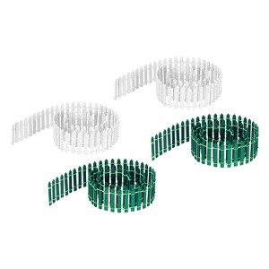 Unique Bargains Dollhouse Home DIY Wooden Decorative Miniature DIY Garden Fence - 1 of 4