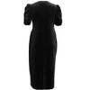 QUIZ Plus Size Velvet Wrap Midi Dress - 4 of 4