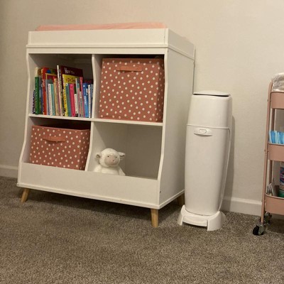 Delta Children Adley Changing Table With Casters - Bianca White : Target