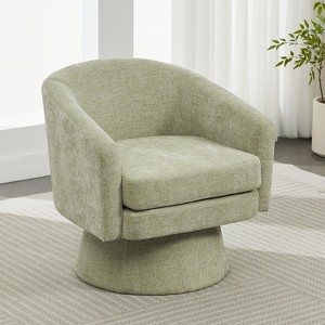 CAVINAS Swivel Accent Chair, Modern Boucle Fabric Living Room Chair Reading Chair for Living Room, Bedroom - 1 of 4