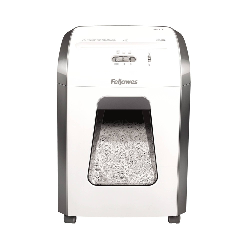 Fellowes Powershred 12-Sheet Cross-Cut Paper Shredder - White -  78015969