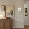 FURNIinspire Wall Clocks 20inch Round Roman Numeral Hanging Clock Modern Decorative Timepiece Bedroom Home Wall Decor, White, 20"*20"*1.75" - 4 of 4
