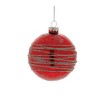 Red Glittered Glass Ball Ornament (Set of 6) - 3 of 4