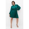 Women's Plus Size Hallie Mini Dress - jade | CITY CHIC - 2 of 4