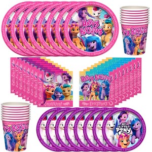 Treasures Gifted My Little Pony Party Tableware Classic Set for 16 Guests - 1 of 1