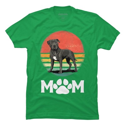 Men's Design By Humans Mother's Day Pittie Mom Pitbull Dog Lovers By JorgeLopez T-Shirt