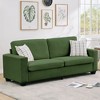 coucheta 83" Modern Sofa, Corduroy 3 Seater Deep Seat Couch with Wide Armrest, Removable Washable Cushion Cover,  Small Space - 4 of 4