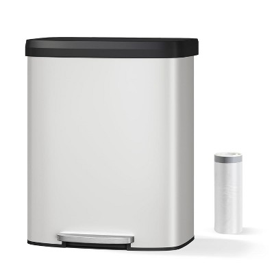 21 Gallon / 80 Liter Stainless Steel Trash Can,For Office, Bathroom, Dining Room