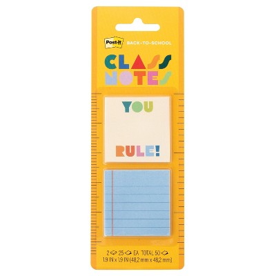 Post-it Class Notes 2pk You Rule