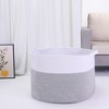 REGALWOVEN Woven Shelf Closet Storage Basket for Blankets Clothes Shoes with Handles - 4 of 4
