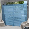 MAYEERTY 72*47 in Metal Outdoor Patio Privacy Screen Freestanding Room Divider Partition for Indoor, White - 2 of 4