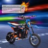 24V Electric Dirt Bike for Kids 8+, 250W Off-Road Motorcycle 13.6MPH w/Twist Throttle, Metal Suspension, Air Tires - 4 of 4