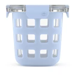 Ello 3 Cup Glass Meal Prep Bowl Food Storage Container - Blue