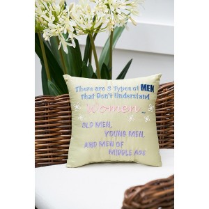 C&F Home 3 Types Small Petite Throw Pillow - 1 of 2