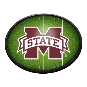 College Football On the 50 Design Oval Slimline Lighted Wall Sign - 1 of 4