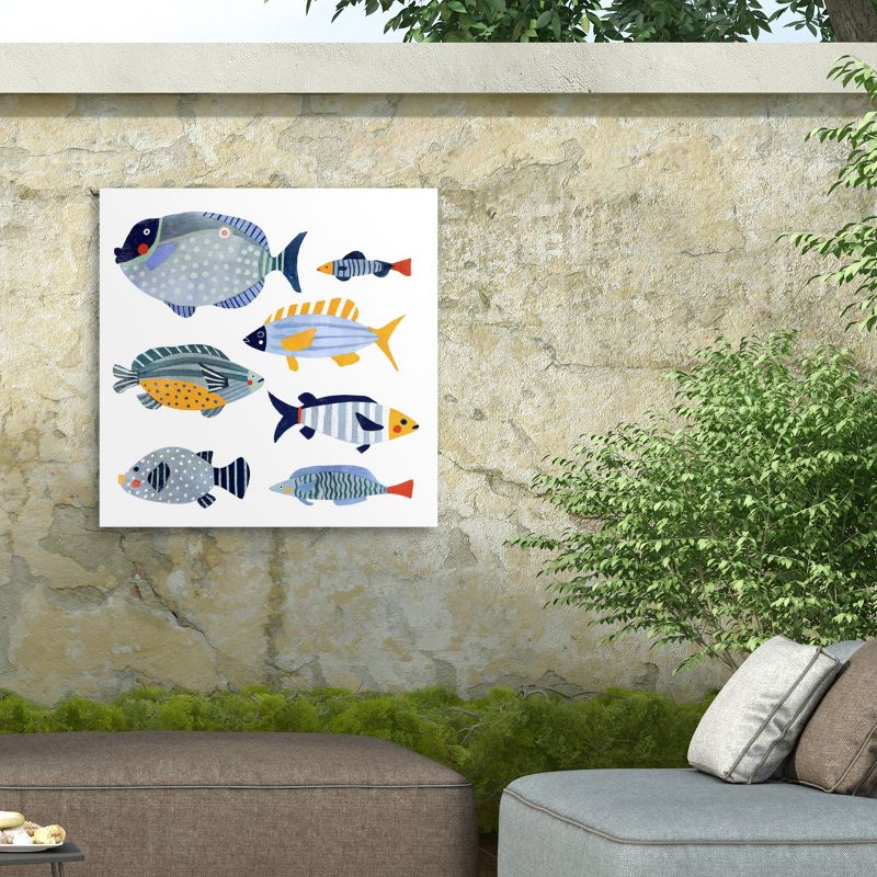 "Patterned Fish I" Outdoor Canvas, 4 of 8