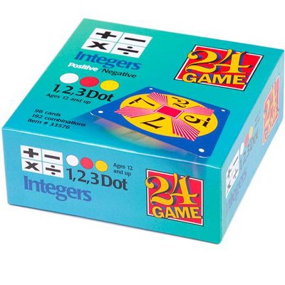 24 Game Cards Integers, 96 Card Set