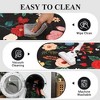Modern Washable Area Rug for Living Room, Vintage Floral Floor Rug with Non Slip Backing, Low Pile Resistant Carpet for Home, - 2 of 4