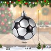 24PCS Sport Theme Christmas Ball Ornaments Set,Football Baseball Basketball Soccer Hanging Decorations with Sparkle for Xmas Tree Holiday Party Decor - 3 of 4