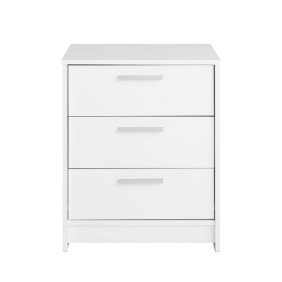 Prepac 21.75" Wide Studio Essentials 3 Drawer Nightstand White